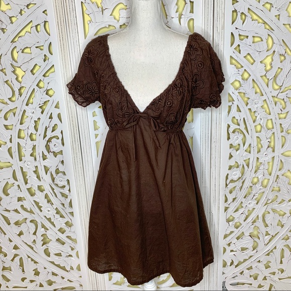 La Blanca Rod Beattie Brown Eyelet Swim Cover - Picture 2 of 7